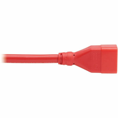 Eaton Tripp Lite Series Power Extension Cord C20 to C19, Heavy-Duty 20A, 250V, 12 AWG, 2 ft. Red