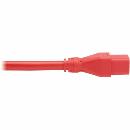 Eaton Tripp Lite Series Power Extension Cord C20 to C19, Heavy-Duty 20A, 250V, 12 AWG, 2 ft. Red