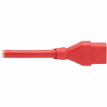 Eaton Tripp Lite Series Power Extension Cord C20 to C19, Heavy-Duty 20A, 250V, 12 AWG, 2 ft. Red