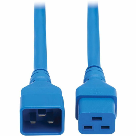 Eaton Tripp Lite Series P036-006-ABL Power Extension Cord, C20 to C19 – Heavy-Duty 20A 250V, 6 ft. Blue