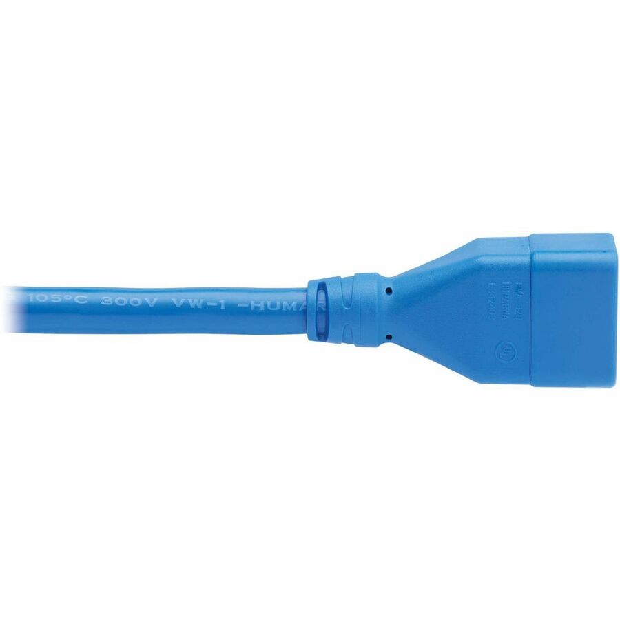 Eaton Tripp Lite Series P036-006-ABL Power Extension Cord, C20 to C19 – Heavy-Duty 20A 250V, 6 ft. Blue