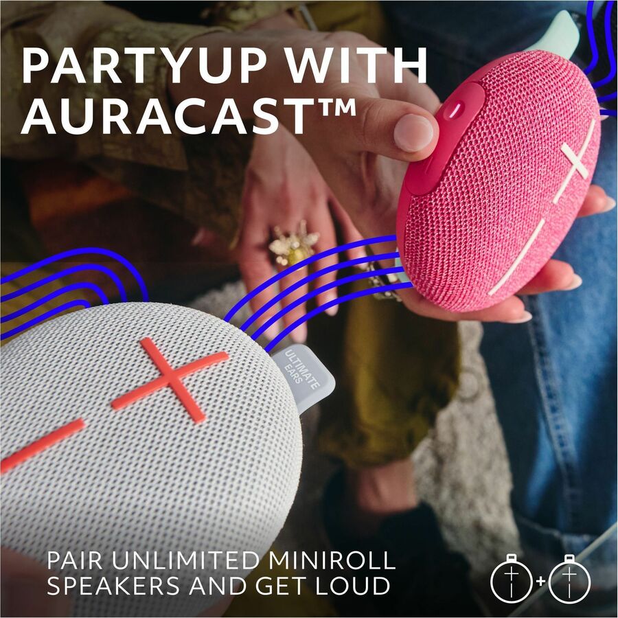 Logitech UE Mini Roll Waterproof Bluetooth Speaker - Revive Grey