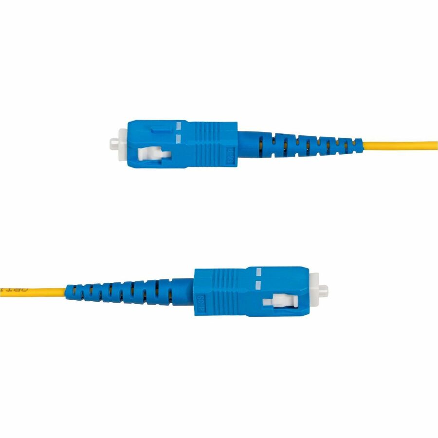 StarTech.com 5m (16.4ft) LC to SC OS2 Single Mode Fiber Optic Patch Cable – 40G/100G, Low Loss, LSZH Jacket