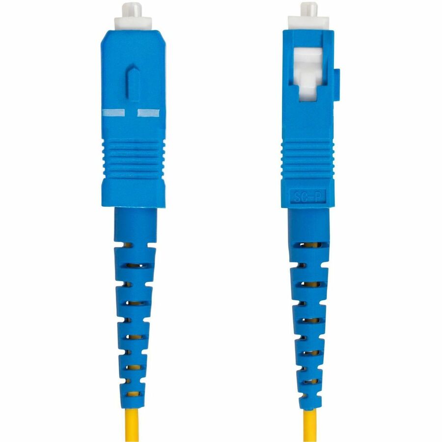 StarTech.com 5m (16.4ft) LC to SC OS2 Single Mode Fiber Optic Patch Cable – 40G/100G, Low Loss, LSZH Jacket