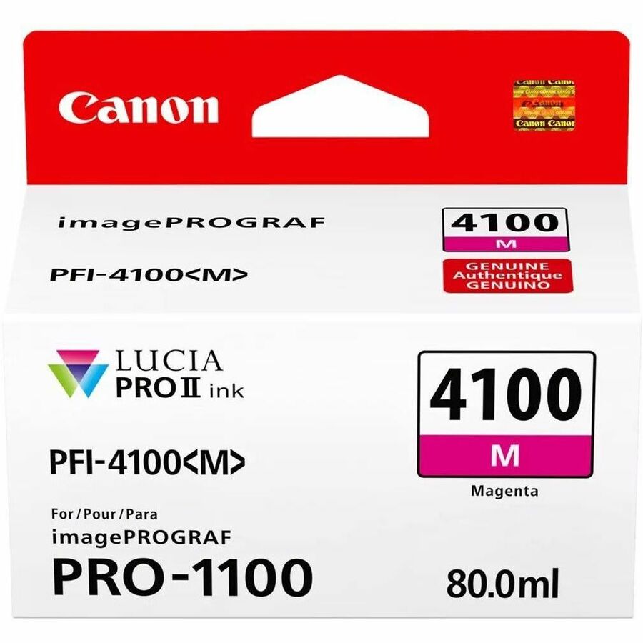 Canon Lucia PRO II PFI-4100 Magenta Ink Cartridge for imagePROGRAF PRO-1100