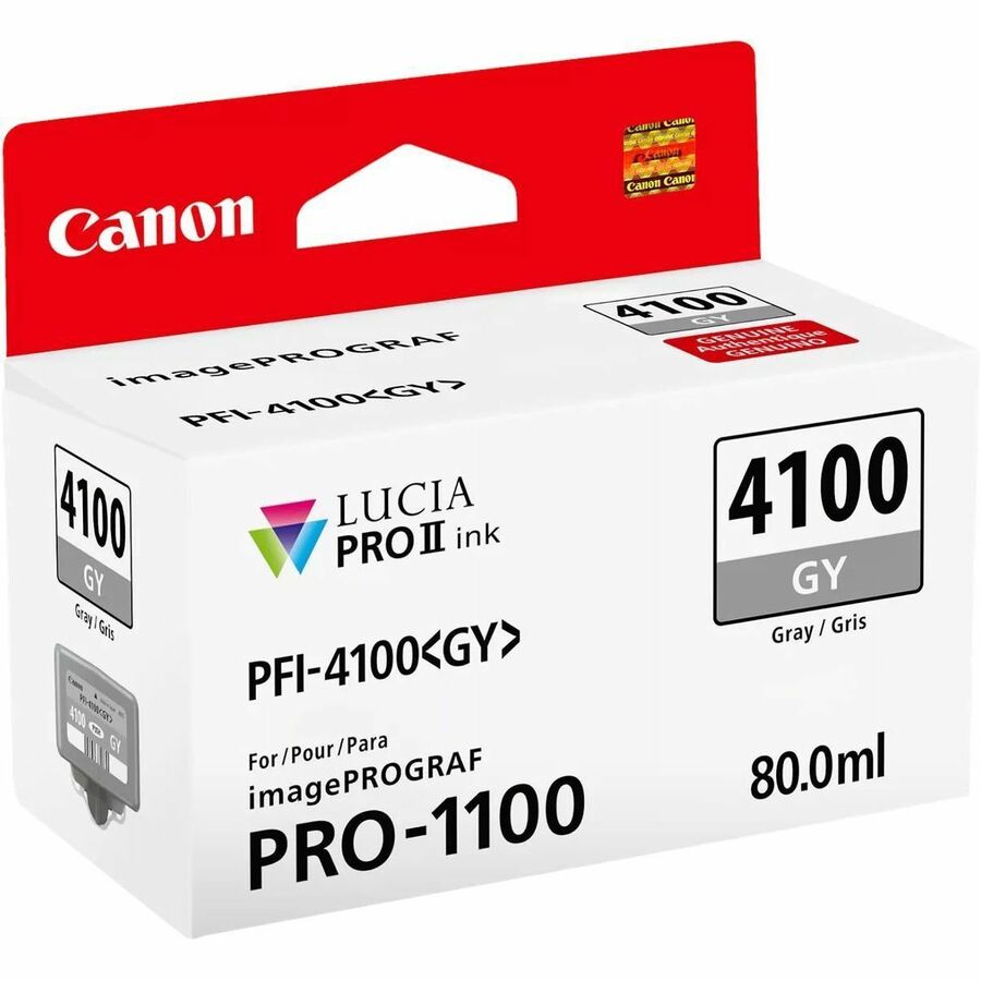 Canon Lucia PRO II PFI-4100 Gray Ink Cartridge for imagePROGRAF PRO-1100
