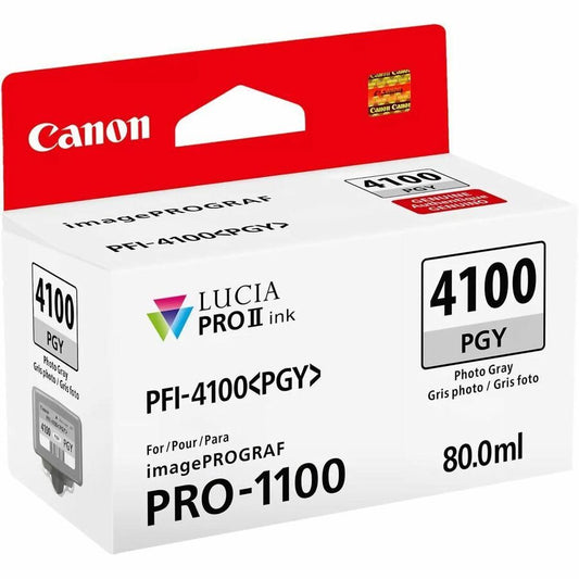 Canon Lucia PRO II PFI-4100 Photo Gray Ink Cartridge for imagePROGRAF PRO-1100