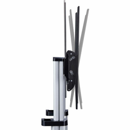 StarTech.com Mobile TV Cart for 60-100 Inch Displays with Adjustable Height and Storage