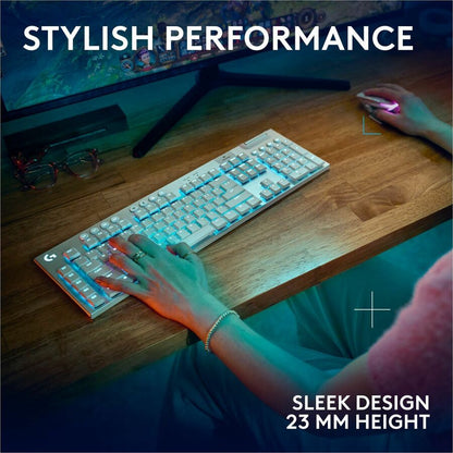 Logitech G915 X LIGHTSPEED Low-Profile Wireless Gaming Keyboard with RGB Backlighting and Programmable Keys