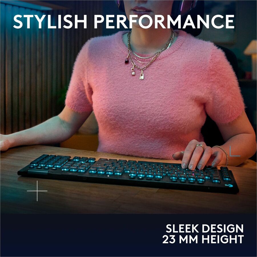 Logitech G915 X LIGHTSPEED Wireless Gaming Keyboard with Low-Profile GL Switches and RGB Backlighting