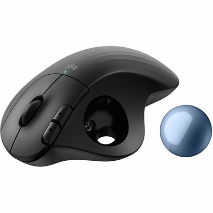 Logitech ERGO M575S Wireless Trackball Mouse with Ergonomic Design and Quiet Clicks