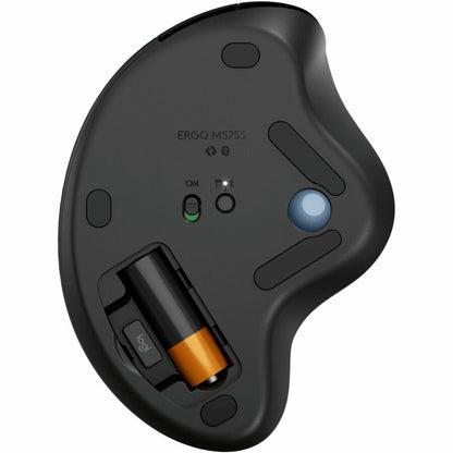 Logitech ERGO M575S Wireless Trackball Mouse with Ergonomic Design and Quiet Clicks