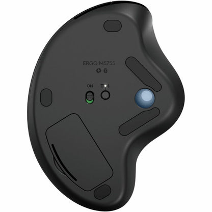 Logitech ERGO M575S Wireless Trackball Mouse with Ergonomic Design and Quiet Clicks