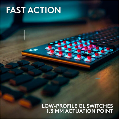 Logitech G915 X LIGHTSPEED Low-Profile Wireless Gaming Keyboard with RGB Backlighting and Programmable Keys