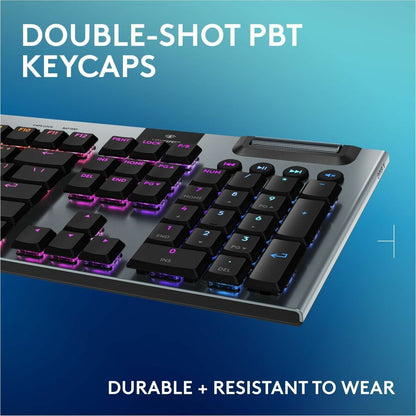 Logitech G915 X LIGHTSPEED Low-Profile Wireless Gaming Keyboard with RGB Backlighting and Programmable Keys