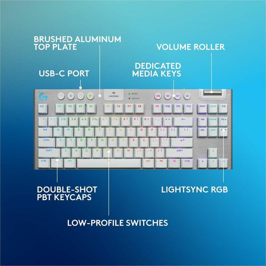 Logitech G915 X LIGHTSPEED TKL Wireless Gaming Keyboard with RGB Backlighting and Programmable Keys