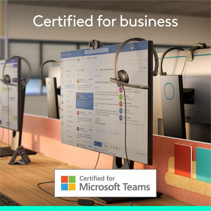 Logitech H570e USB Wired Mono Headset with Noise-Canceling Microphones and Inline Controls