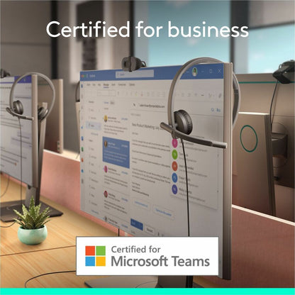 Logitech H570e USB Wired Stereo Headset with Noise-Canceling Microphones and Inline Controls