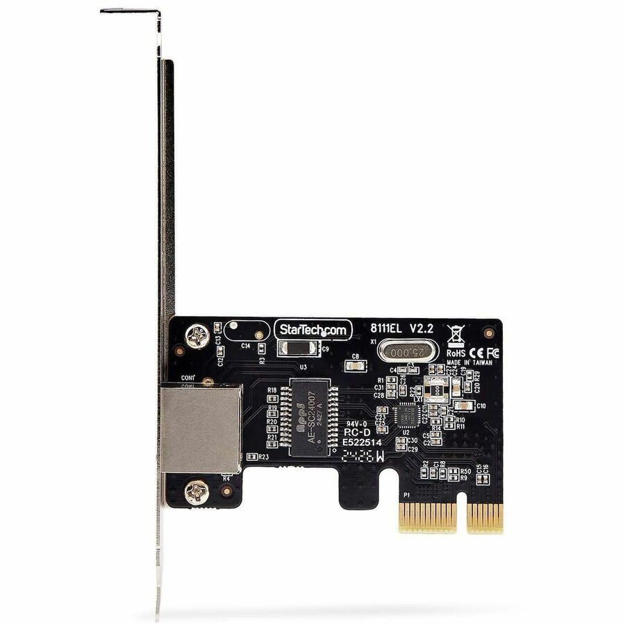 StarTech.com 1-Port PCIe Gigabit Ethernet Network Adapter Card - RTL8111H, TAA Compliant
