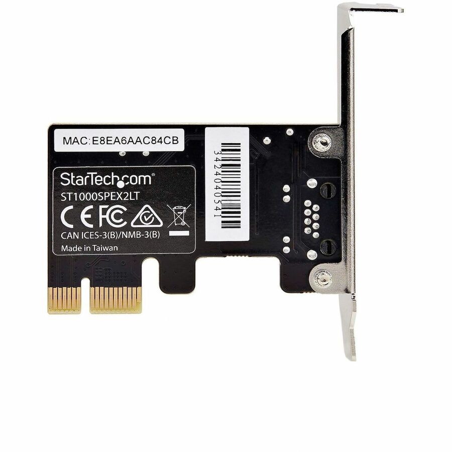 StarTech.com 1-Port Gigabit PCIe Network Adapter Card with Realtek RTL8111H – Low Profile, TAA Compliant