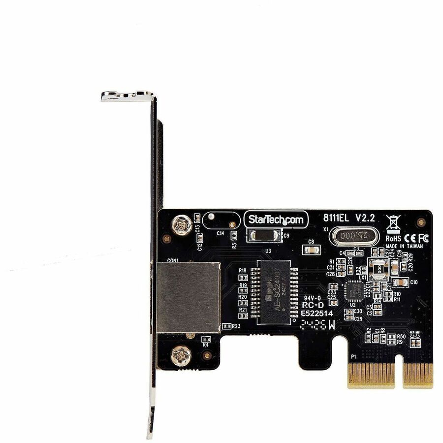 StarTech.com 1-Port Gigabit PCIe Network Adapter Card with Realtek RTL8111H – Low Profile, TAA Compliant