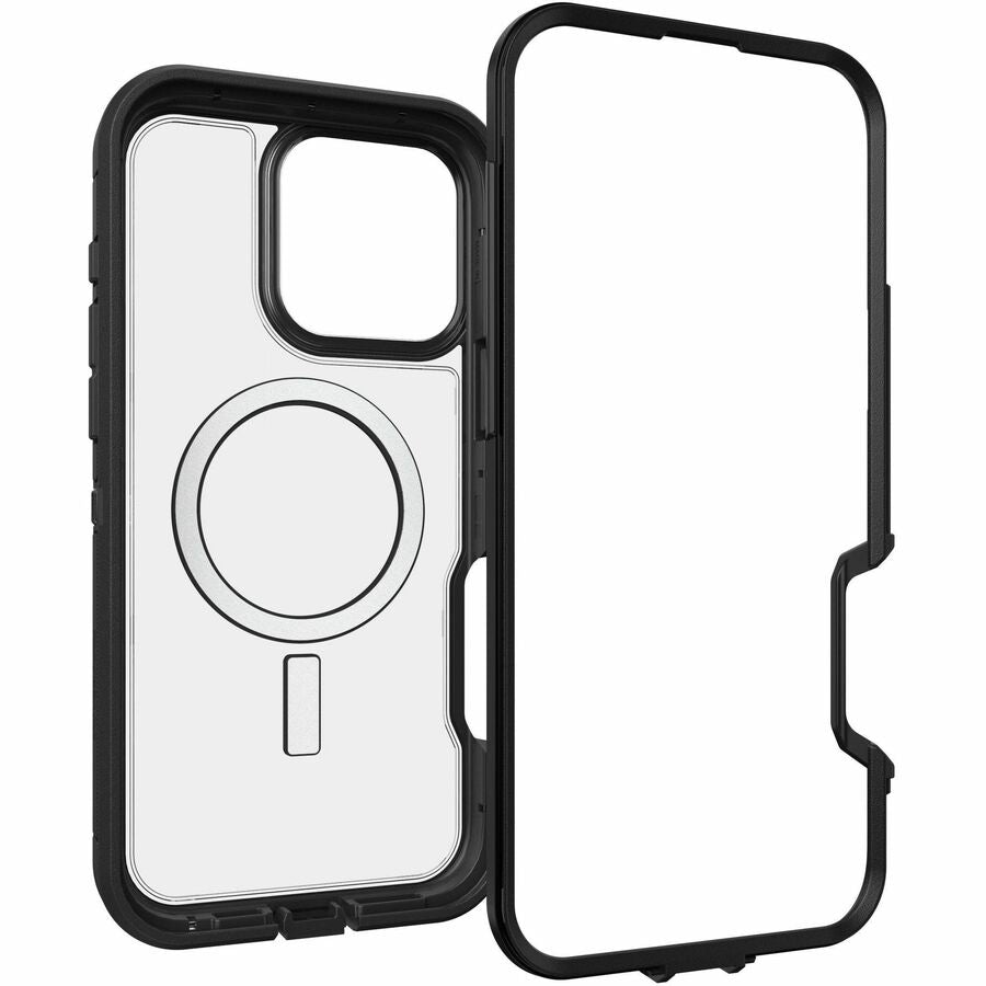 OtterBox Defender Series XT Clear iPhone 16 Pro Max Case - Dark Side (Black/See-Through)