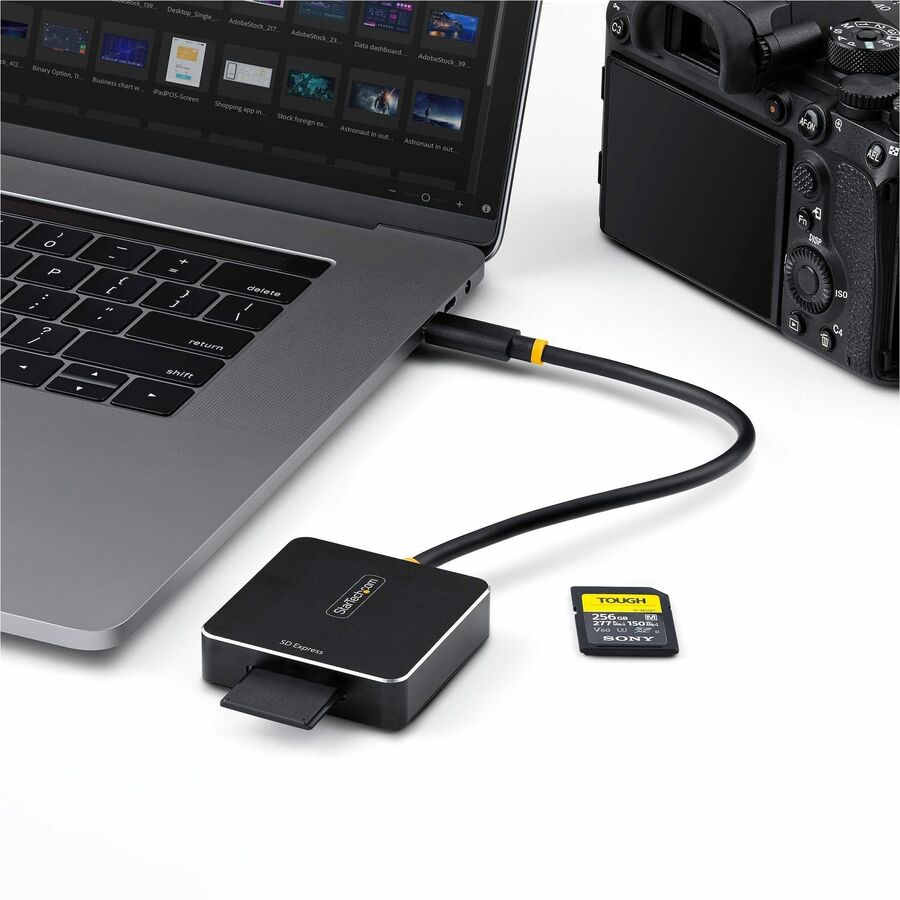StarTech.com USB-C SD Express Card Reader - Portable USB 3.2 (10Gbps) Memory Card Adapter for High-Speed Data Transfer