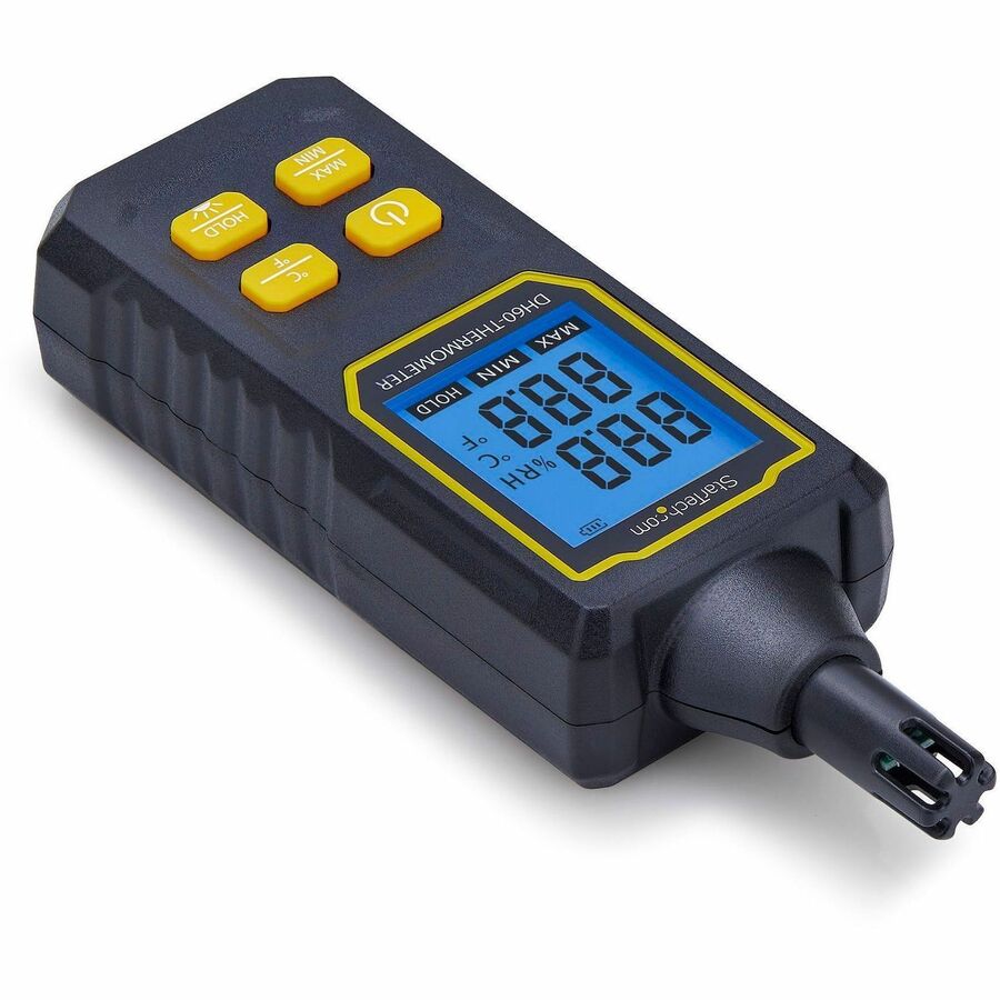 StarTech.com Handheld Digital Temperature and Humidity Meter with Large LCD for Data Center and Office Monitoring