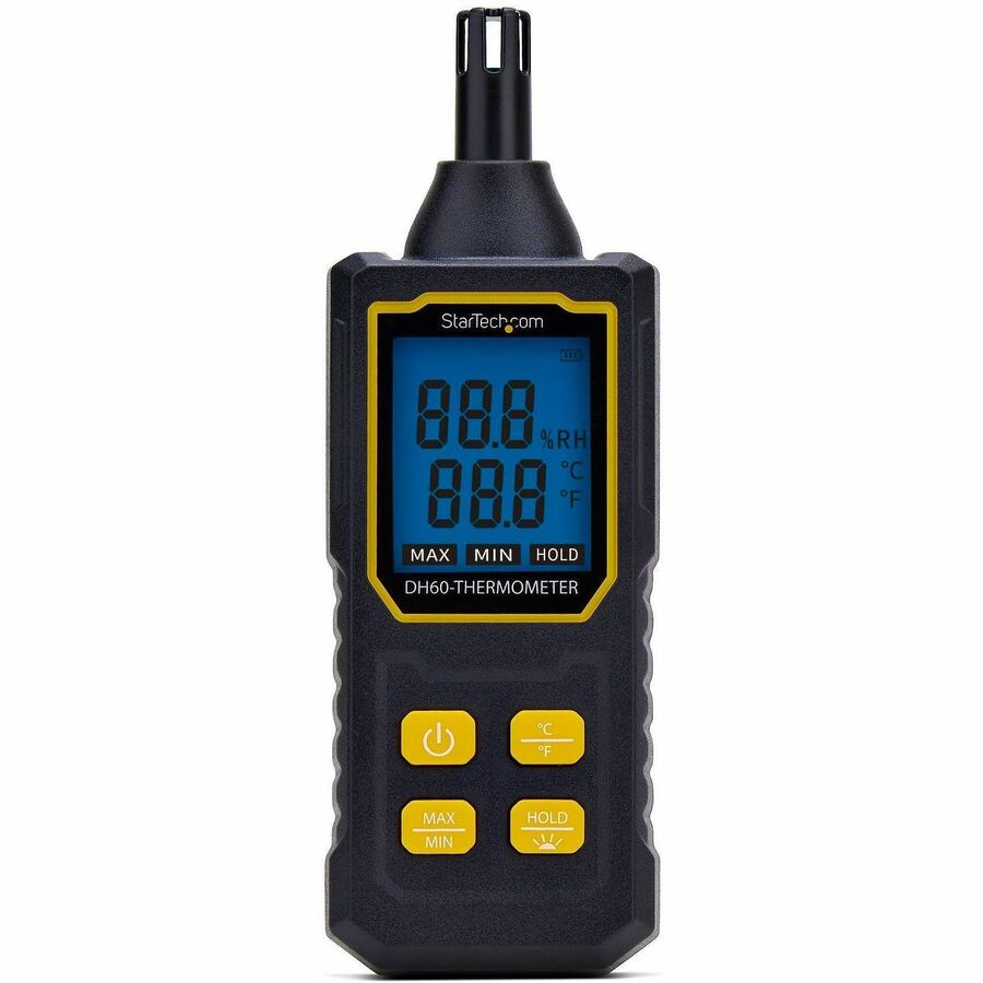 StarTech.com Handheld Digital Temperature and Humidity Meter with Large LCD for Data Center and Office Monitoring