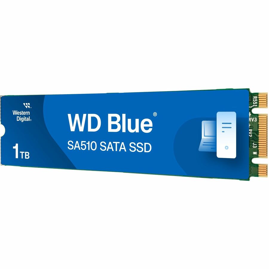 Western Digital Blue SA510 M.2 2280 SATA SSD 1TB - High Performance Internal Drive