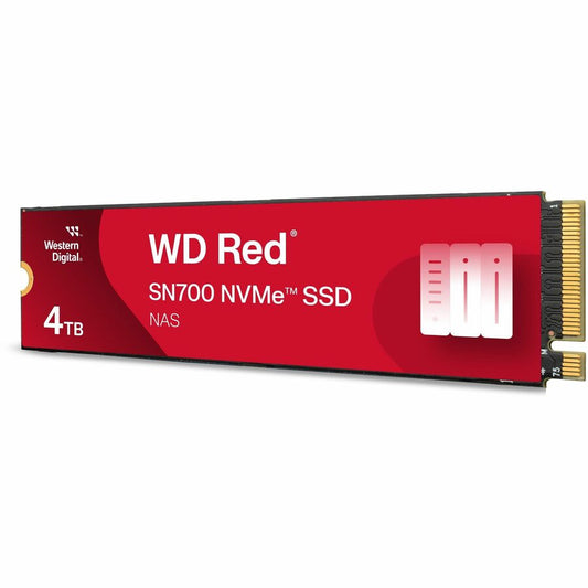 Western Digital WD Red SN700 NVMe SSD - 4TB M.2 2280 Internal PCIe 3.0 x4 for NAS