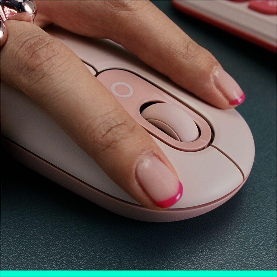 Logitech POP Mouse – Compact Wireless Bluetooth Mouse with Silent Clicks and Easy Device Switching, Lilac