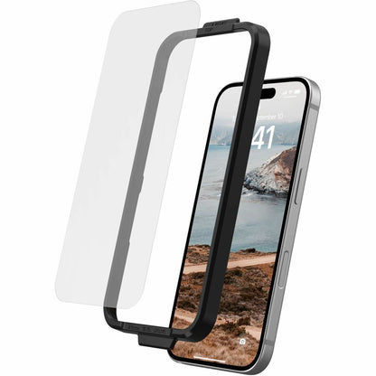 Urban Armor Gear Glass Screen Protector Shield for iPhone 16 - Clear