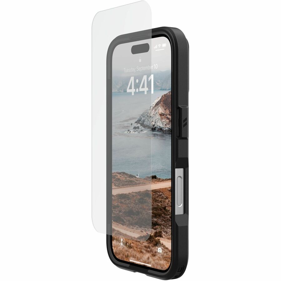 Urban Armor Gear Glass Screen Protector Shield for iPhone 16 - Clear