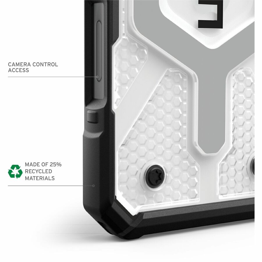Urban Armor Gear Pathfinder Clear iPhone 16 Plus Case - Ice/Silver