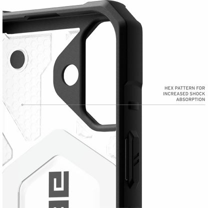 Urban Armor Gear Pathfinder Clear iPhone 16 Plus Case - Ice/Silver