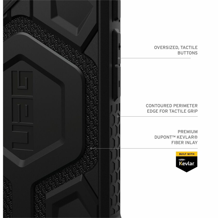 Urban Armor Gear Monarch Pro Kevlar® iPhone 16 Plus Case - Kevlar Black