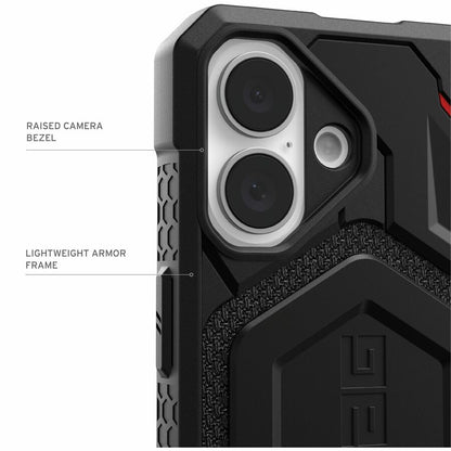 Urban Armor Gear Monarch Pro Kevlar® iPhone 16 Plus Case - Kevlar Black