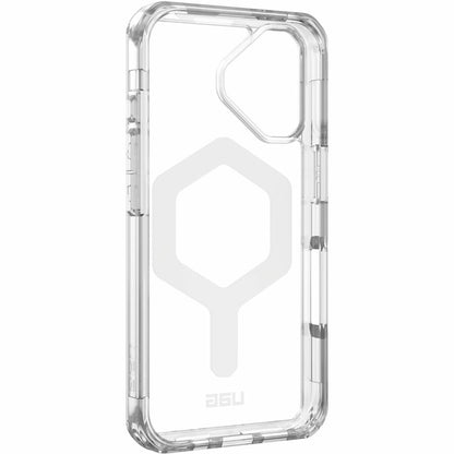 Urban Armor Gear Plyo iPhone 16 Case - Ice/White | Shock-Resistant, MagSafe Compatible