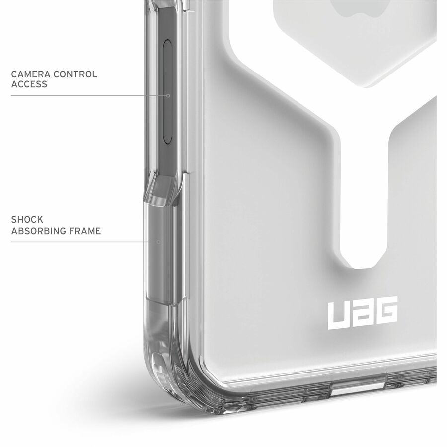 Urban Armor Gear Plyo iPhone 16 Case - Ice/White | Shock-Resistant, MagSafe Compatible