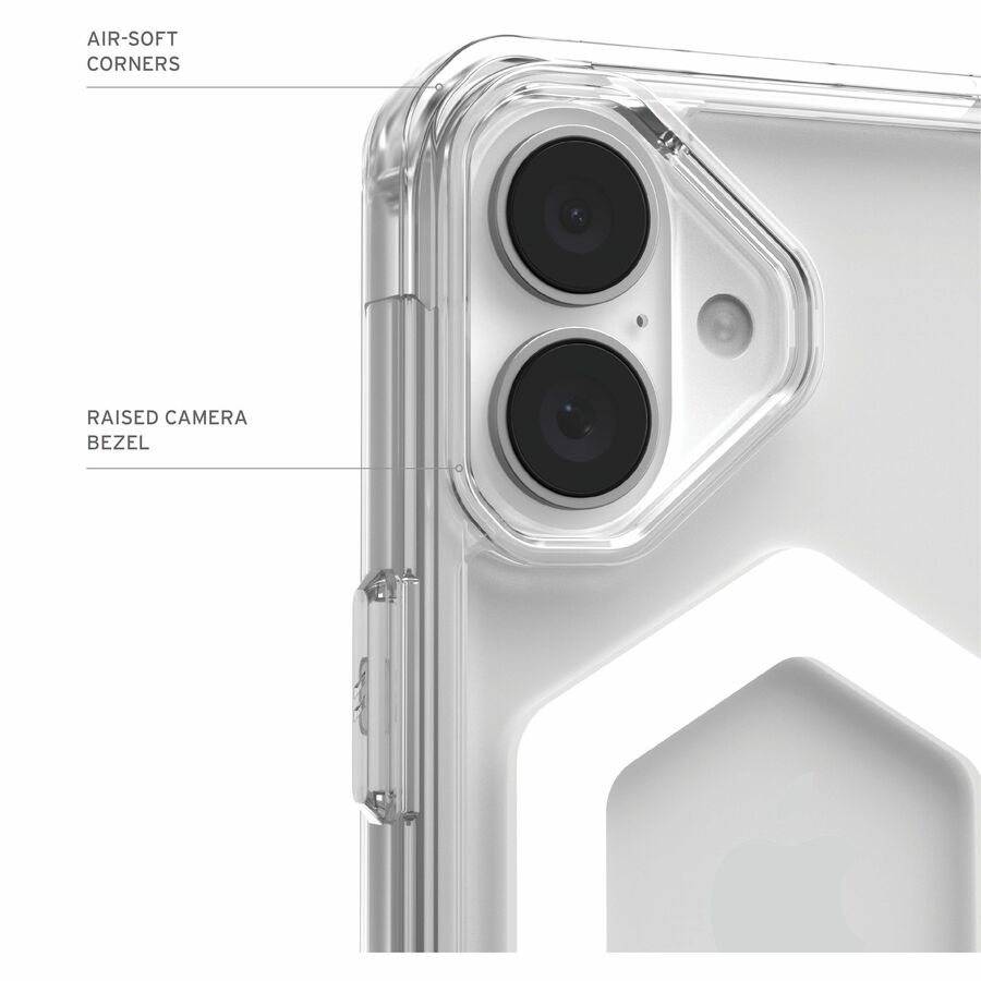 Urban Armor Gear Plyo iPhone 16 Plus Case - Ice/White with MagSafe Compatibility