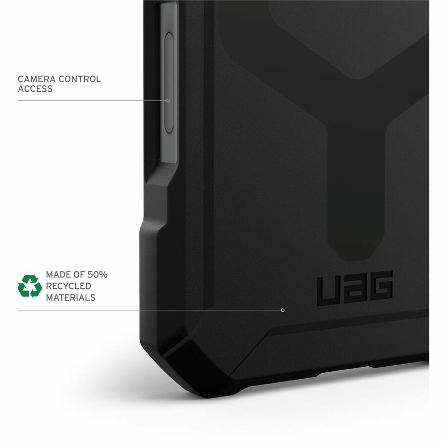 Urban Armor Gear Essential Armor iPhone 16 Plus Case - Black with MagSafe Compatibility
