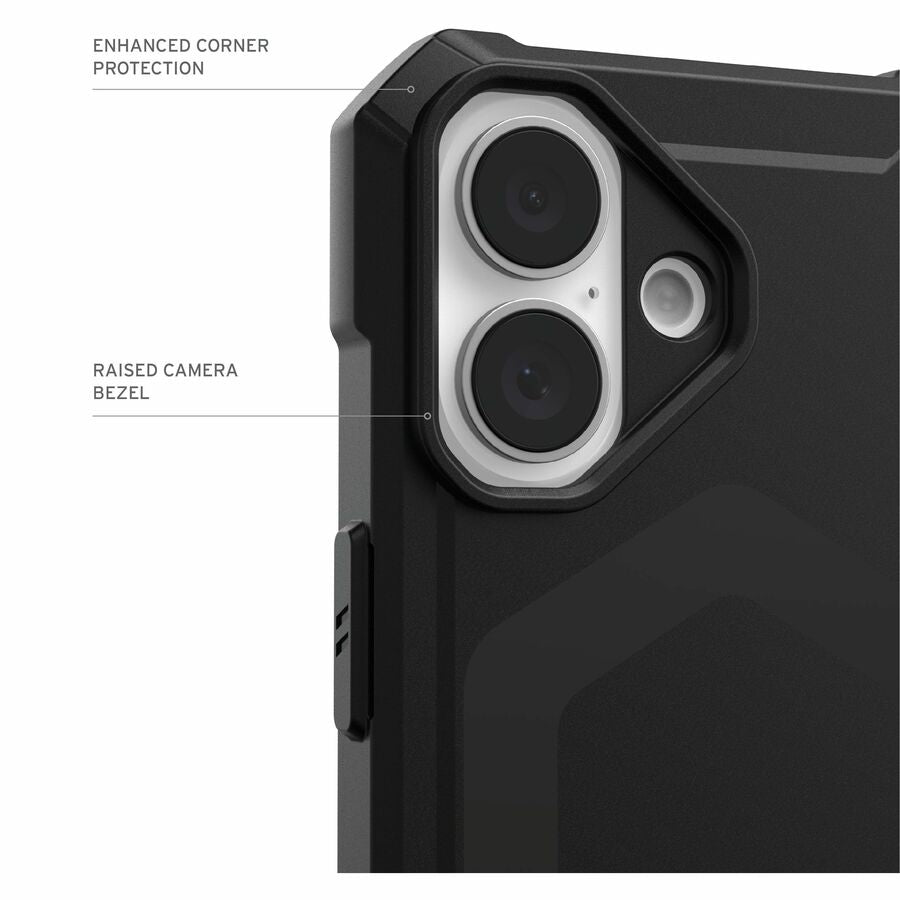 Urban Armor Gear Essential Armor iPhone 16 Plus Case - Black with MagSafe Compatibility