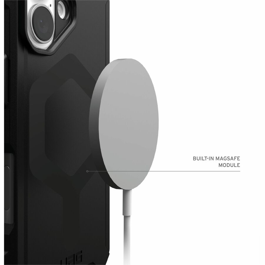 Urban Armor Gear Essential Armor iPhone 16 Plus Case - Black with MagSafe Compatibility