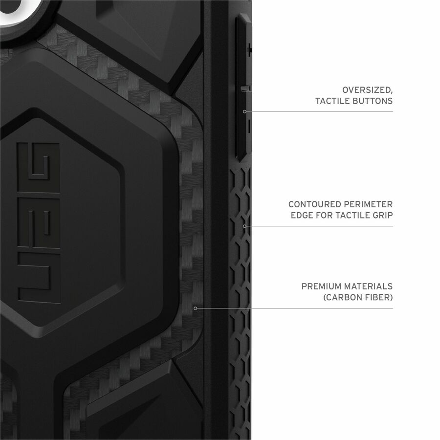 Urban Armor Gear Monarch Pro iPhone 16 Pro Case - Carbon Fiber