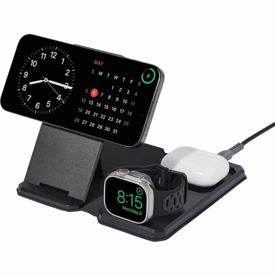 Urban Armor Gear SRGE 3-in-1 Travel and Desktop Charger with MagSafe Compatibility and Case