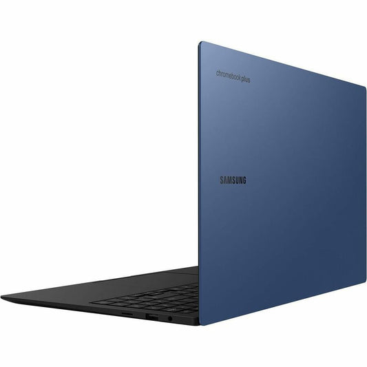 Samsung Chromebook Plus XE550XGA-KC1US 15.6-inch Full HD Chromebook with Intel Core 3, 8GB RAM, 256GB Flash Storage, AMOLED Display in Neptune Blue