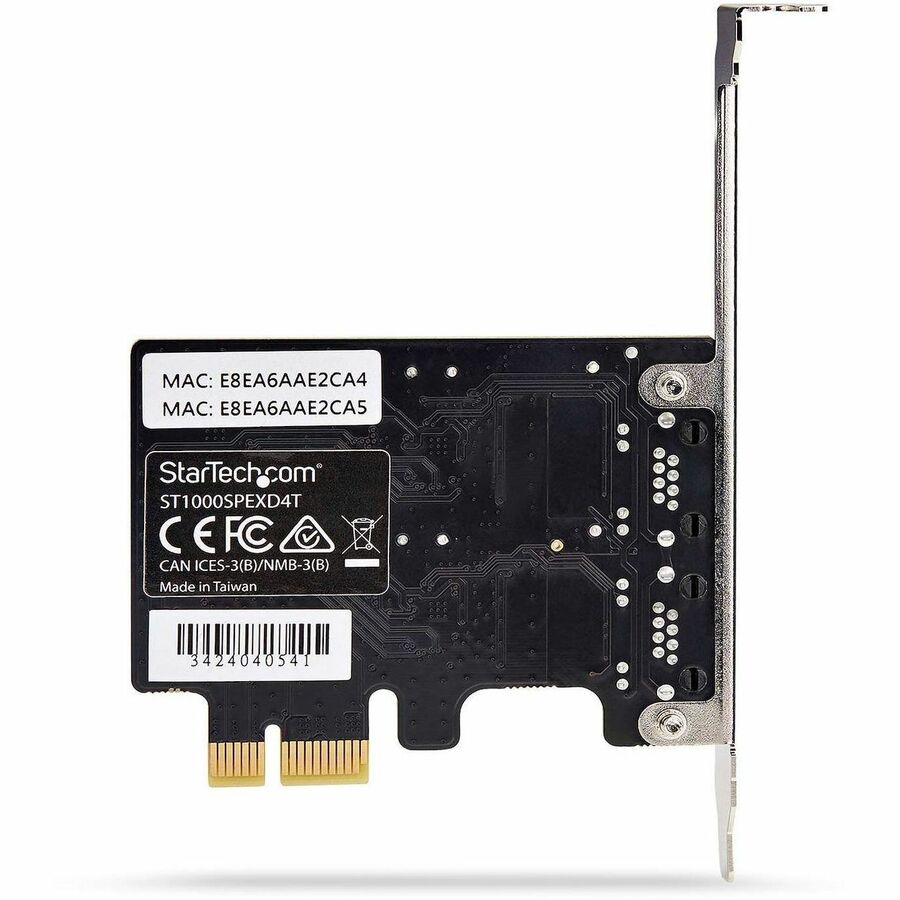 StarTech.com 2-Port Gigabit PCIe Network Adapter Card, RTL8111H, TAA Compliant