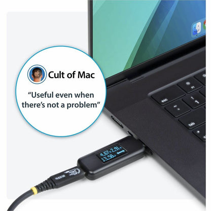 StarTech.com USBC-PWRTESTER USB-C Power Tester with Digital OLED Display