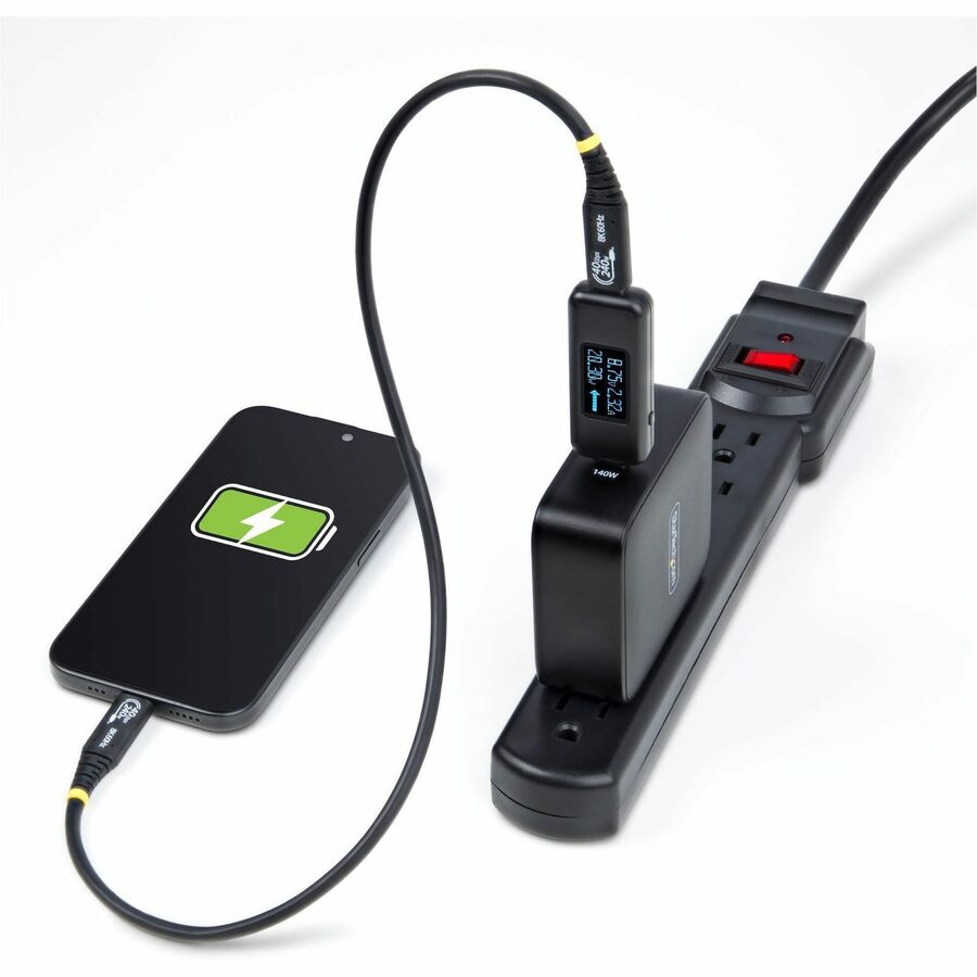 StarTech.com USBC-PWRTESTER USB-C Power Tester with Digital OLED Display